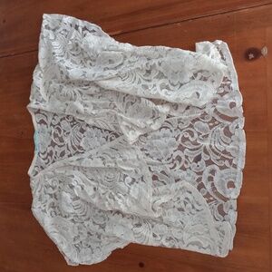Womans Lace Maurices Waterfall Coverlet Size Large